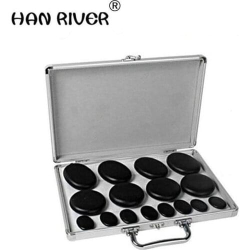 16 pieces of fine oil stone massage stone automatic temperature keeping in good health but energy heating bag SPA hot stone