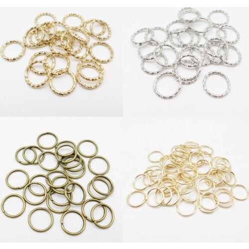 50PCS/Pack Golden/ Silver Hair Braid Dreadlock Beads Cuffs Rings Tube Accessories Hoop Circle Approx 10-12mm Hole