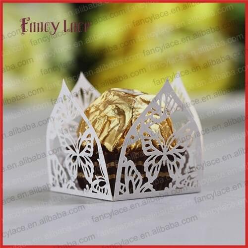 60pcs Butterfly Laser Hollow Out Chocolate Mini Cupcake Wrappers Packing Cupcake Liners for Birthday Party Decorations Supplies