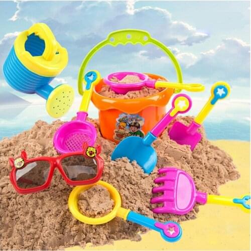 N122 Selling beach toys children beach play water play sand toy car suit play sand outdoor toys 9 piece one sets