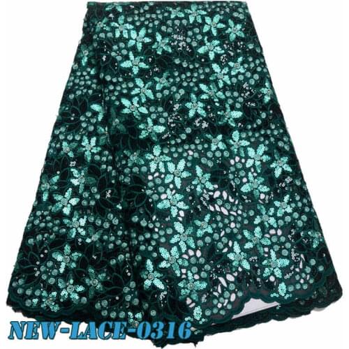 African organza fabric 2019 double organza lace fabric Sequins Swiss voile lace wedding African Dress fabric DB001