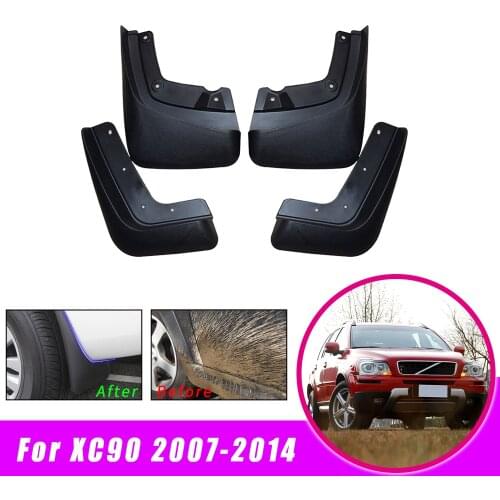 Car Mud Guards For Volvo XC90 2007-2011 2012 2013 2014 Front Rear Splash Guards Over Fender Kit Car Styling Fender Accessories