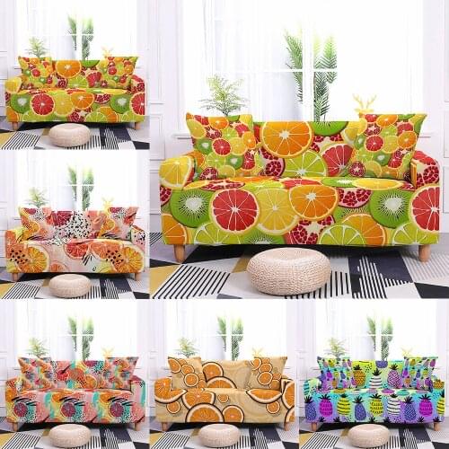 Fruit Printing Elastic Sofa Cover Stretch Couch Cover Sofa Slipcover Sofa Covers for Living Room Pet Sofa Cover Home Decoration