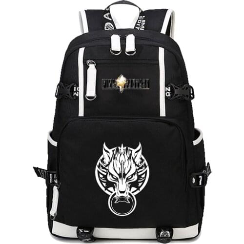 Game Final Fantasy Fluorescence Backpack Cloud Printing School Bags for Teenage Boys Laptop Notebook Backpack canvas Rucksacks