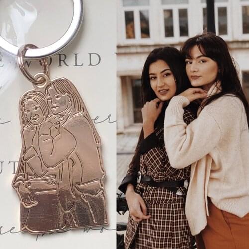 Customized Photo Memory Pendant Necklace Jewelry Personalized Custom Photo LOGO Chain Necklace Jewelry Gift