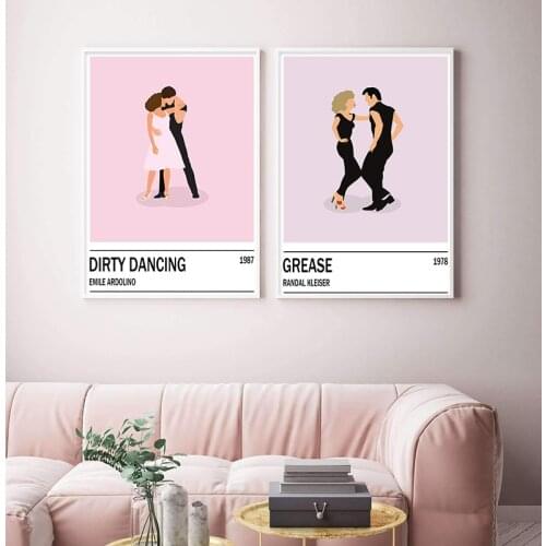 Classic Movie Grease Poster Canvas Print Dirty Dancing Art Abstract Painting Vintage Film Picture Gift Living Room Home Decor