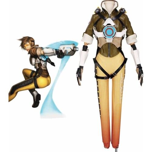OW Tracer Lena Oxton cosplay costume full set Tailor Made