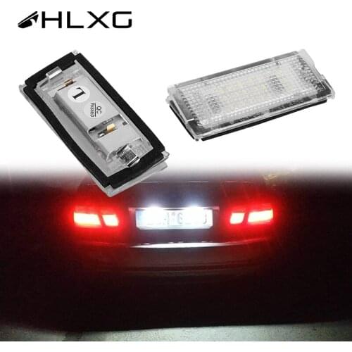 No Error Car Truck Auto Tail Number License Plate Light Car Bulbs Led License Plate Light Lamp For BMW 3er E46 4D 1998-2003 hlxg