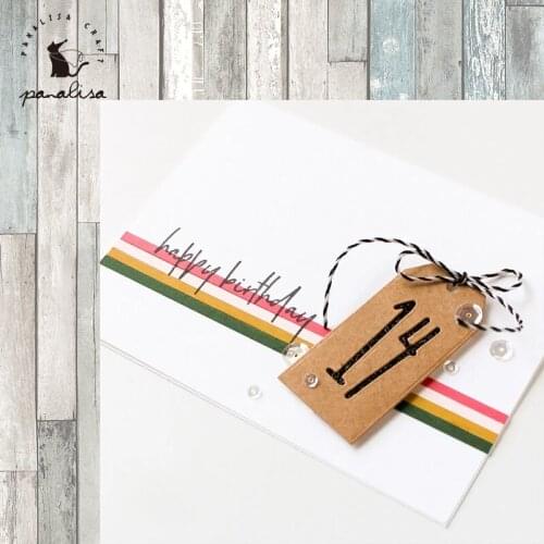 Panalisacraft Stripes Background Metal Cutting Dies Craft Scrapbooking Card Making Album Embossing Stencil Die Cut Decoration