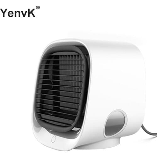 Yenvk Mini Air Cooler Portable Air Conditioner Desktop For Office Room With Water Tank Home 5v USB Charging Fan