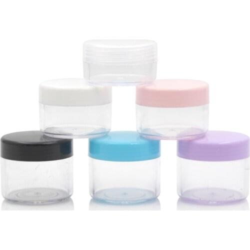 10g/15g/20g Refillable Bottles Plastic Empty Makeup Jar Pot Travel Face Cream/Lotion/Cosmetic Container
