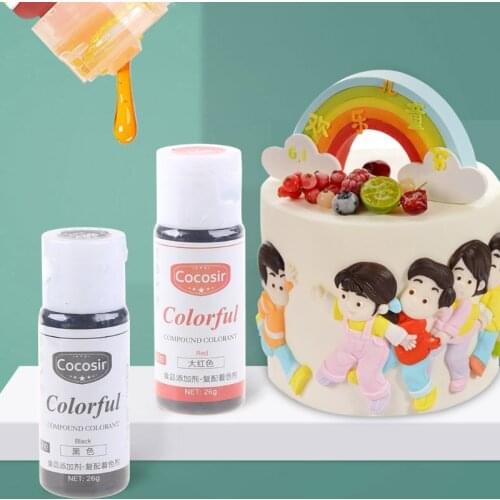 Vibrant Food Color Liquid for Baking Decorating Cooking Making DIY Supply Kit R9JC