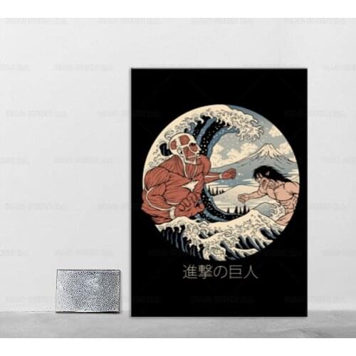 Anime Attack On Titan Poster The Great Titans Japanese Anime Poster HD Prints Clear Lmage Room Home Painting Canvas Art Decor