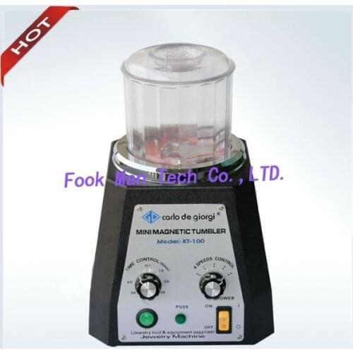 Hot sale Mini Magnetic Tumbler With 4 variable speeds control, Jewelry Making Supplies Jewelry Polishing Machine Top quality