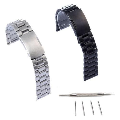 22mm Stainless Steel Watch Band For Fo ssil Q Founder 2.0 Marshal Wander For Pebble Time Steel