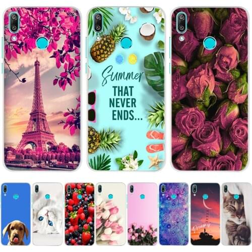 For Huawei Y7 2019 Case Silicone Cartoon TPU Cover Phone Case For Huawei Y7 2019 DUB-LX1 DUB LX1 LX2 LX3 Y 7 Prime Pro 2019 Case