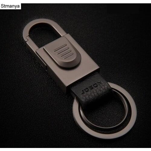 Top Quality New Gift Men And Women Brand leather key chain Key Ring Lovers Leather Luxury Keychain Car Accessories #17134