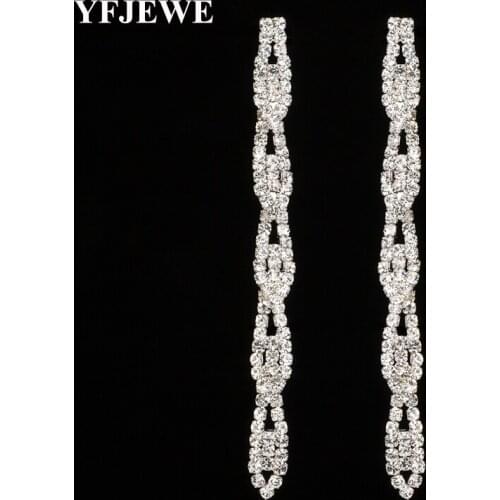 YFJEWE Fashion Classic Accessories Long Drop Earrings Women Bridal Wedding Dangle Earrings Jewelry pendientes mujer moda E478