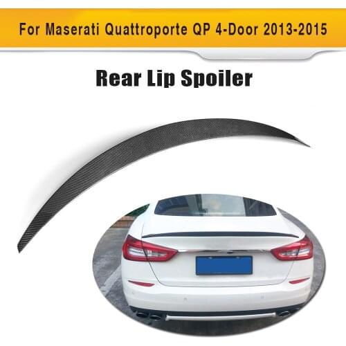 Carbon Fiber Rear Trunk Spoiler for maserati Quattroporte Sedan 4 Door 2013 2014 2015 rear boot lip wing