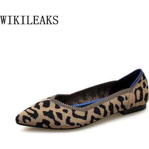 2020 Designer Leopard Women Shoes Luxury Brand Flat Shoes Women Spring Autumn Women Flats Ladies Slip On Shoes For Women Loafers