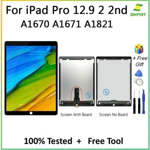 LCD For iPad Pro 12.9 inch 2nd Gen Display Touch Screen Digitizer Assembly For iPad Pro 12.9 LCD A1670 A1671 A1821 With Board