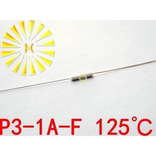 100% Original P3-1A-F 125 degree Thermal-Links 1A 250V Resistance Temperature Fuse x 500PCS