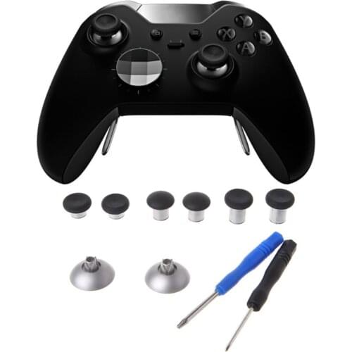 8Pcs/Set Swap Thumb Analog Sticks Grips Stick D-Pad Bumper Trigger Button Screw Driver Storage Bag Gamepad Replacement for
