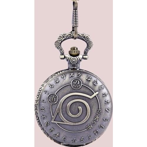 8085 Vintage Creative Chinese Characters REN and DAO Design Fashion Quartz Pendant Pocket Watch with Necklace