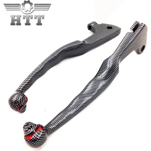 Aftermarket free shipping motorcycle parts For Yamaha Virago XV 250 535 750 1100 Carbon SKULL LEVERS Controls