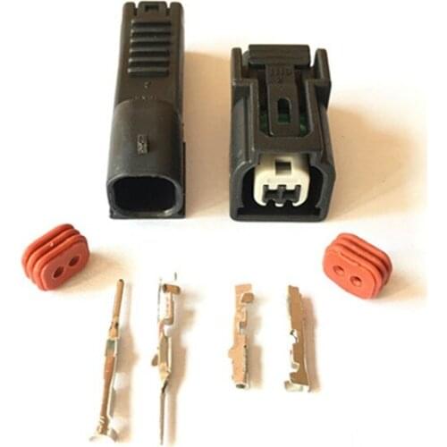 2 Hole 6189-6904 Automotive Fuel Injector Electronic Waterproof Connector For Honda CB400 Accord