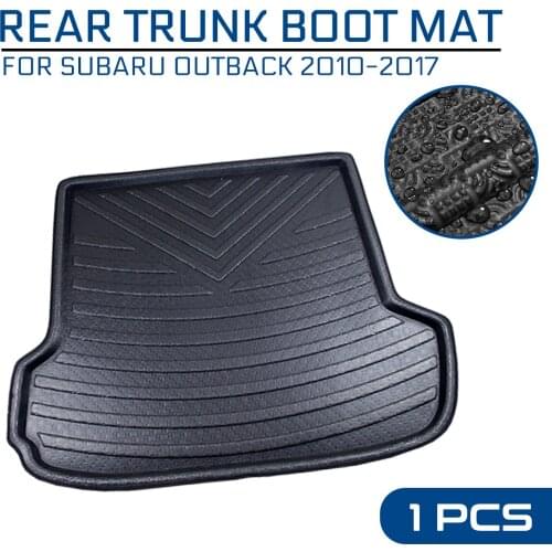 Car Floor Mat Carpet For Subaru Outback 2010 2011 2012 2013 2014-2017 Rear Trunk Anti-mud Cover