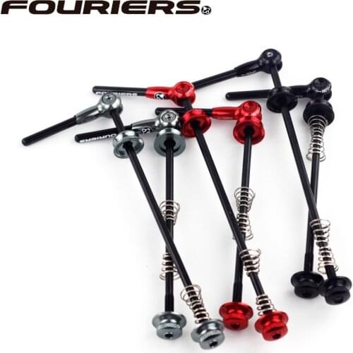 Fouriers Road MTB Quick Release Bike Hub Front & Rear Axle Hollow Alloy With Carbon Fiber Bicycle Accessories