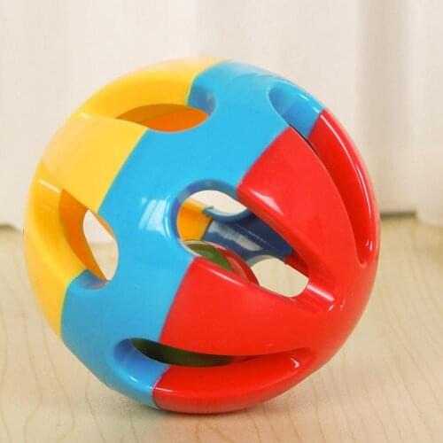 Colorful Baby Rattle Ball High Temperature Resistance ABS Teeth Molar Cute Grasp Toy Baby Gift Stroller Crib Baby Rattle Ball