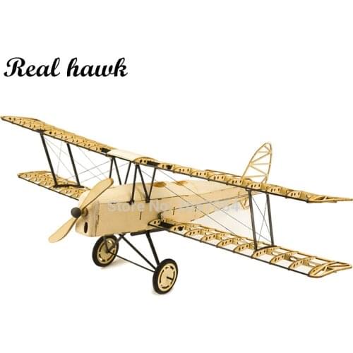 DIY Craft, Wood Building Kit,Building Toys, Christmas Gift Present,1:18 X10 De Havilland Tiger Moth Static Models
