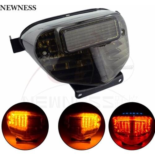 Smoke Rear Tail Light Brake Turn Signals Integrated LED Light For Suzuki GSXR600 GSXR 600 GSXR750 2001 2002 2003