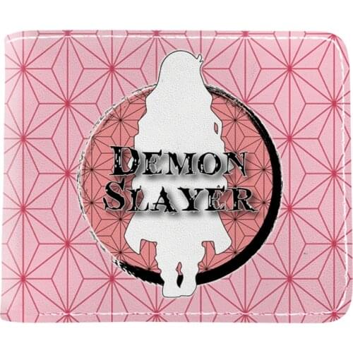 Hot Sell Japanese Anime Cartoon Demon Slayer Kimetsu No Yaiba Tanjiro Kamado Wallet With Card Holder Coin Pocket