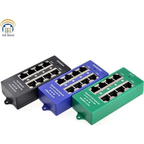 10/100/1000 Ethernet speed 4 port PoE injector Power over Ethernet device for Hikvision/MikroTik PoE Camera CCTV network