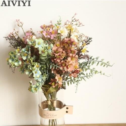Artificial plastic smile bouquet with flowers artificial flowers home decoration wedding holding flowers road lead fake flowers