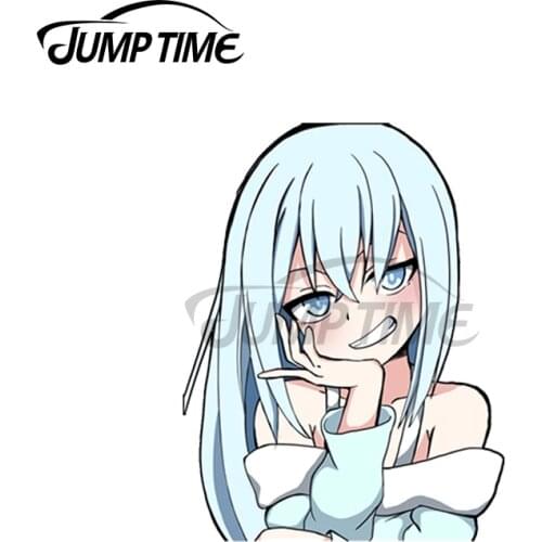 JumpTime 13 x 3cm For Smug Aqua Personality Car Sticker Scratch-Proof Decal Auto Refrigerator Laptop Waterproof Vinyl Car Wrap