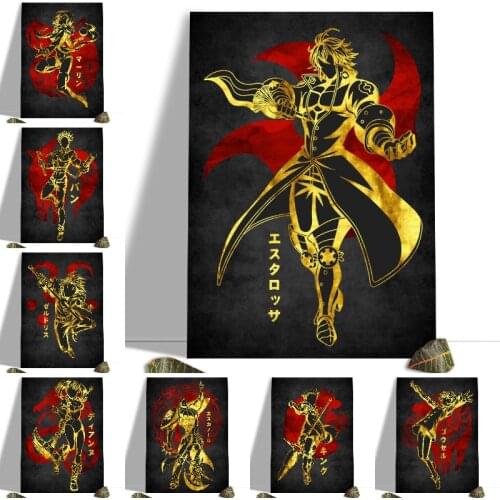 Canvas Paintings Wall Art Japanese Anime Seven Deadly Sins Anime Meliodas Posters and Prints Decor Pictures for Home Decoration
