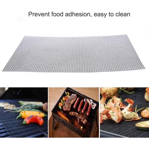 30x40cm Barbecue Grilling Mat Heat Resistant Non-stick Replacement Mesh Wire Net Barbecue Pad Oven Cooking Outdoor Grill Tools
