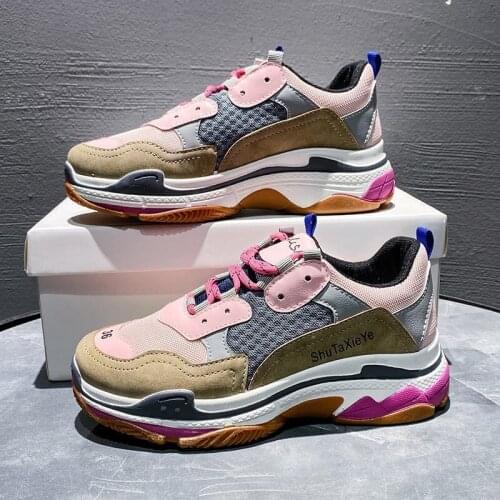 Spring Summer Women Vulcanized Shoes Flats Casual Ladies Footwear Air Mesh Breathable Cushion Female Sneakers Zapatillas Mujer