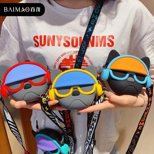 Cartoon Cool Small Messenger Bag Student Cute Hip-Hop Small Bag Portable Change Card Ribbon Shoulder Bag