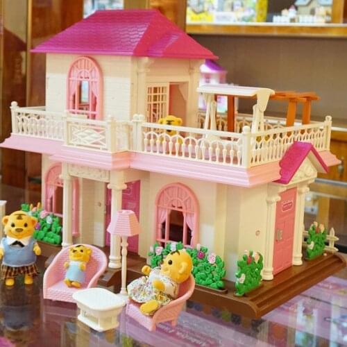 Dollhouse Miniature Furniture Toys Set DIY Forest Family Kids Girls Pretend Play Furniture Toys Gift for Christmas Birthday