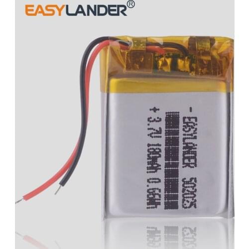 3.7V 180mAhLi ion lithium polymer battery 052025 MP3 MP4 MP5 Rechargeable Batteries 502025