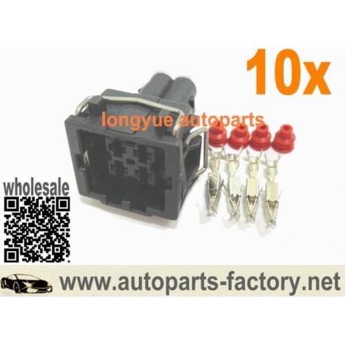 Longyue 10set Connector Plug Water Temperature Sensor for A/C Volkswagen Seat for Audi Skoda 357 919 501 A