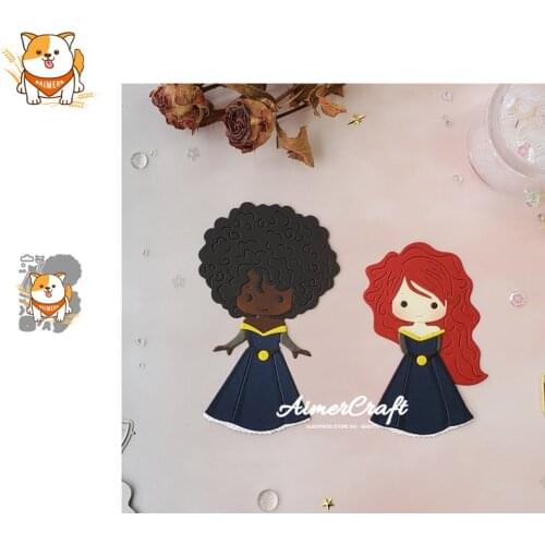 Princess Party Metal Cutting Dies Scrapbooking Stencil DIY Decorative Embossing Craft Die Cuts Card Making New Dies For 2020