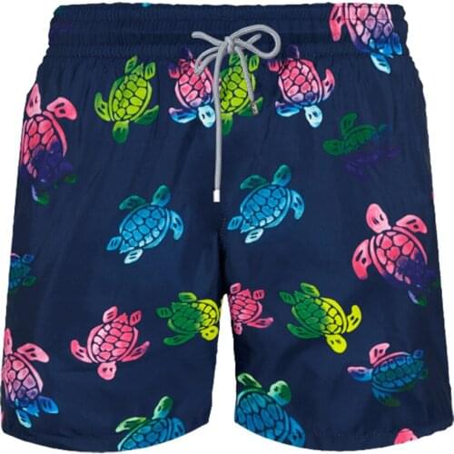 Vilebre MEN SWIMWEAR HERRINGBONES TURTLES Newest Summer Casual Shorts Men Fashion Style Mens Shorts bermuda beach Shorts quin575