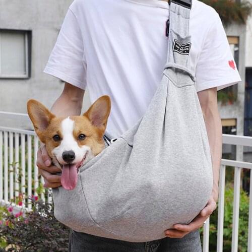 Pet Dog Carrier Outdoor Walking Travel Dogs Adjustable Shoulder Bag Breathable Polyester Single Comfort Sling Handbag