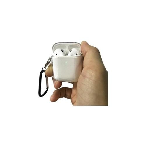 Transparent for Airpods 1/2 earphone shell wireless transparent earphone charging case for airpods1/2 silicone protective cover